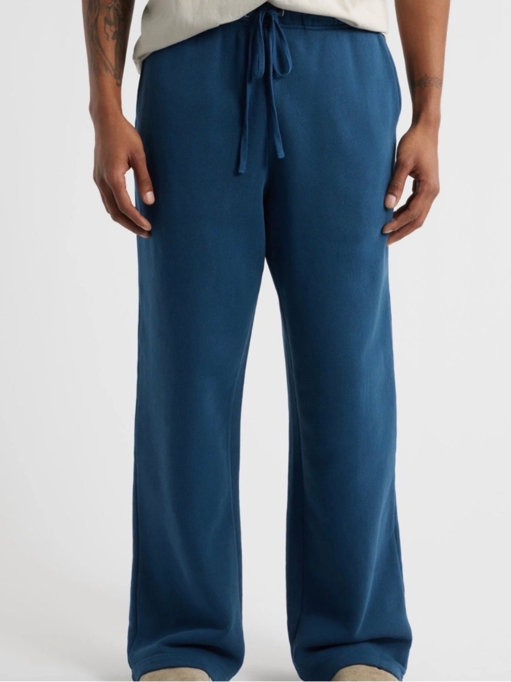 Elwood Core Straight Leg Sweatpants Organic Cotton Terry Cloth Drawstring Small